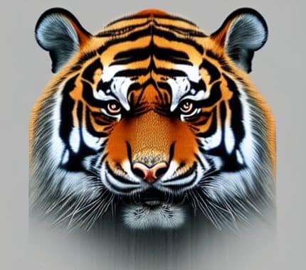 Illustration d'un Tigre (Feng Shui)