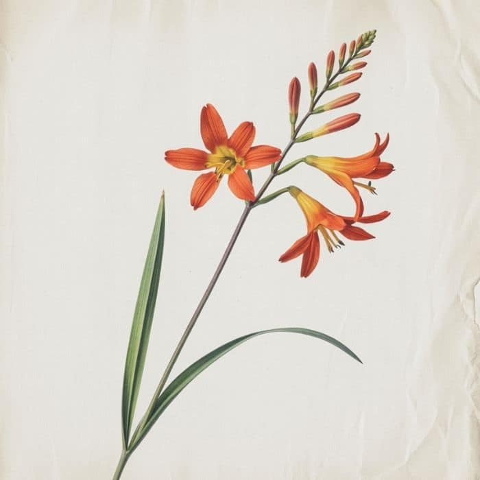 Illustration de Crocosmia crocosmiiflora - Montbretia 2